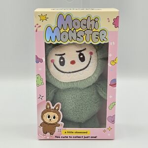 Green Mochi Monster Keychain Plush – New in Box